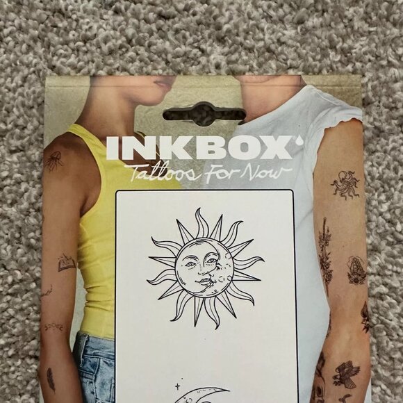 NEW inkbox temporary tattoos ☀️ sun & moon - Picture 2 of 12